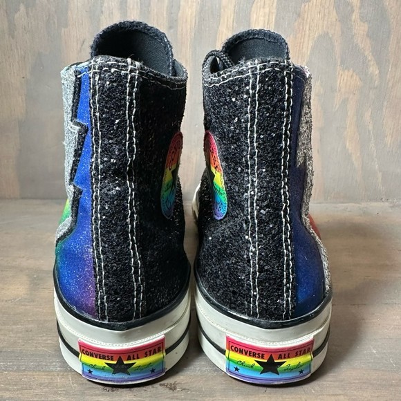 Converse Womens Chuck 70 Pride Athletic Shoes Rainbow 165713C High Top 8.5M - Picture 7 of 12